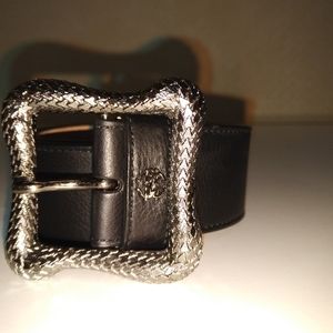 Roberto Cavalli - black leather belt - size 34